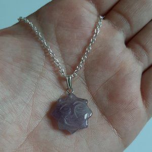 Purple Sun Necklace